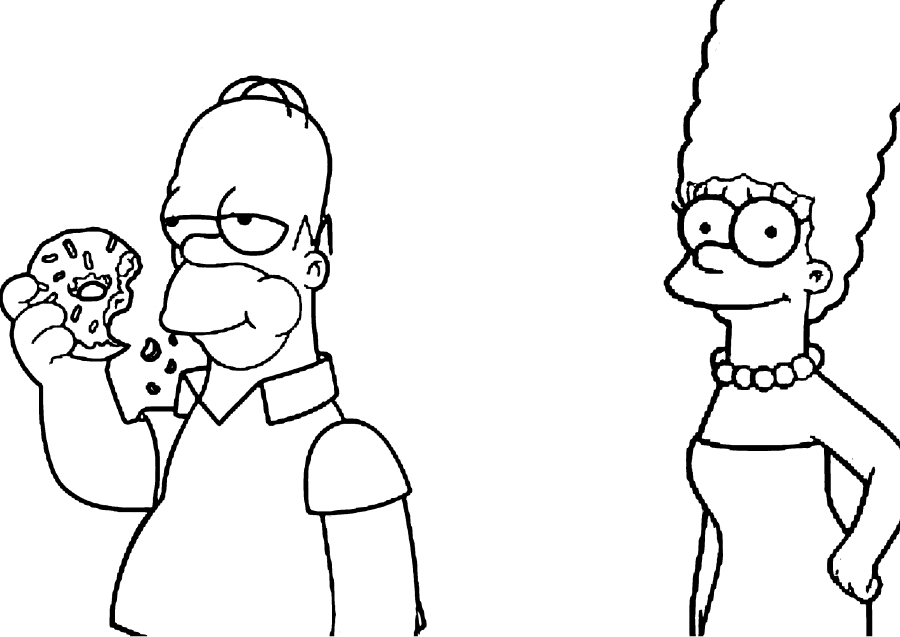 Homer points a finger